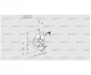 VAH350R/NWAE (88024343) Клапан с регулятором расхода Kromschroder