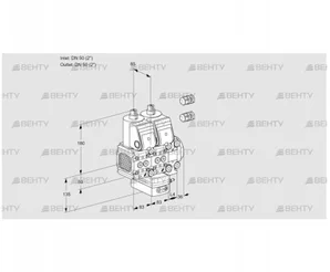 VCG3E50F/50R05FNGEVWR3/PPPP/PPPP (88106180) Клапан с регулятором соотношения Kromschroder