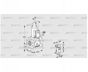 VAS8100F05LW3B/P2/MM (88207454) Газовый клапан Kromschroder