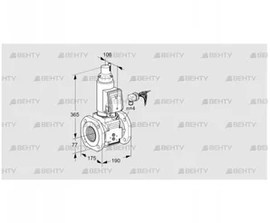 VAS665F05LKGRB/PP/PP (88204579) Газовый клапан Kromschroder