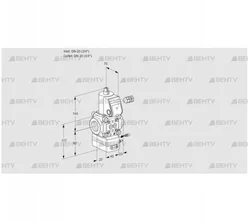 VAG120R/NQAE (88032799) Газовый клапан с регулятором соотношения Kromschroder