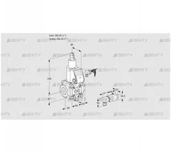 VAS225R/LW (88031123) Газовый клапан Kromschroder