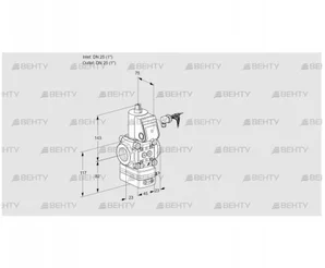 VAD125R/NW-100A (88017064) Газовый клапан с регулятором давления Kromschroder