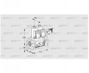 VCS780F05NNQRE/PPPP/PPEP (88204836) Сдвоенный газовый клапан Kromschroder