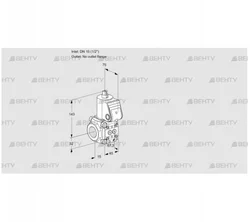 VAS1T15/-N/NK (88013756) Газовый клапан Kromschroder