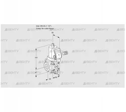 VAS240/-R/NYGR (88028519) Газовый клапан Kromschroder