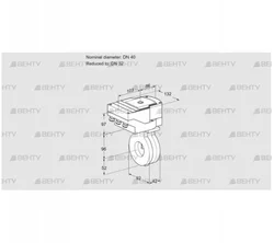 IBA40/32Z05/20-60W3T (88300693) Дроссельная заслонка Kromschroder