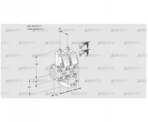 VCD1E25R/25R05ND-100WR6/PPPP/PPPP (88104503) Регулятор давления Kromschroder