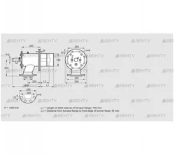 ZIO 200HM-100/35-(24)D (84277111) Газовая горелка Kromschroder