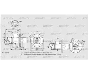 BIO 125KB-150/135-(20E)E (84199152) Газовая горелка Kromschroder