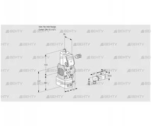 VAD1-/15R/NK-100B (88001088) Газовый клапан с регулятором давления Kromschroder