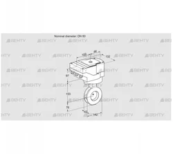 IBAF80Z05/40A2A (88300986) Дроссельная заслонка Kromschroder