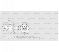 BIO 65HD-100/35-(98)F (84014214) Газовая горелка Kromschroder