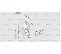 VAD350R/NW-100A (88034573) Газовый клапан с регулятором давления Kromschroder