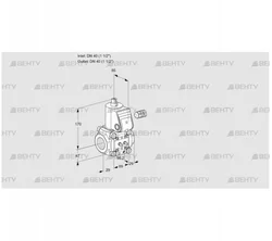 VAS240R/NW (88010644) Газовый клапан Kromschroder