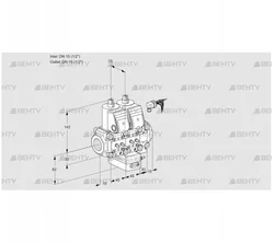 VCH1E15R/15R05NHEVWR/MMMM/PPPP (88103915) Клапан с регулятором расхода Kromschroder