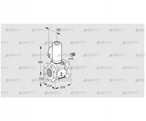 VAS8100F05NWGL3B/PP/PP (88204353) Газовый клапан Kromschroder