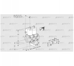 VCG1E15R/15R05NGKWL/PPPP/2--2 (88100763) Клапан с регулятором соотношения Kromschroder