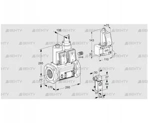 VCS665F05NLQR3E/3-Z-/2-PP (88205281) Сдвоенный газовый клапан Kromschroder