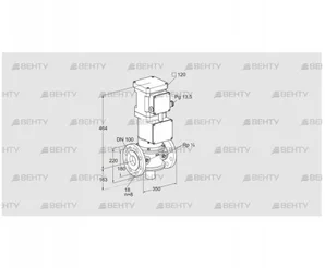 VK 100F10T5HA93DS2F (85315418) Газовый клапан с приводом Kromschroder