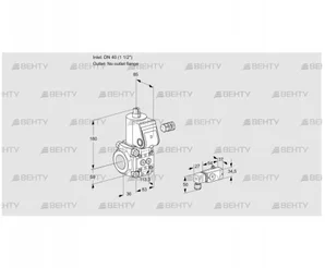 VAS340/-R/NW (88007946) Газовый клапан Kromschroder