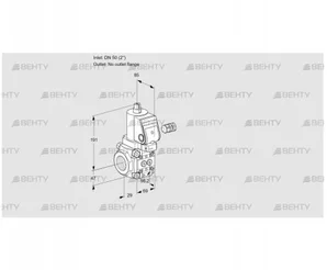 VAS250/-R/NWSR (88005476) Газовый клапан Kromschroder