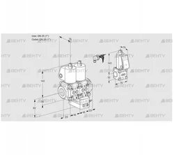 VCG1E25R/25R05NGEWL/PPZS/PPPP (88105938) Клапан с регулятором соотношения Kromschroder