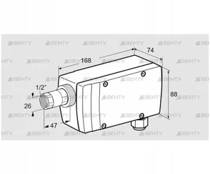 UVC 1D2G1A (84320307) УФ датчик пламени Kromschroder