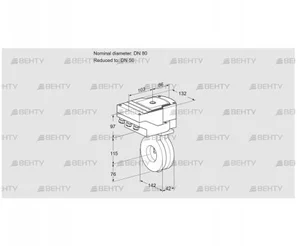 IBA80/50Z05/20-60W3E (88301847) Дроссельная заслонка Kromschroder