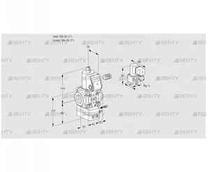 VAG125R/NWAE (88010761) Газовый клапан с регулятором соотношения Kromschroder