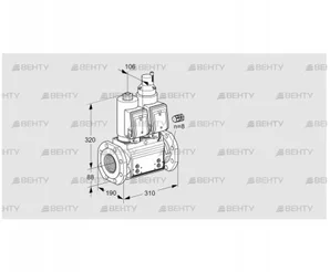 VCS780F05NLKGR3B/PPPP/PPPP (88204718) Сдвоенный газовый клапан Kromschroder