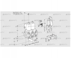 VCG2E40R/40R05NGEWSL8/PPBS/PP3- (88103770) Клапан с регулятором соотношения Kromschroder