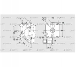 DG 50H-6T (84447623) Датчик-реле давления газа Kromschroder