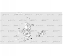 VAD115R/NW-25B (88006980) Газовый клапан с регулятором давления Kromschroder