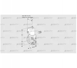 VAS115/-R/NPGL (88032514) Газовый клапан Kromschroder