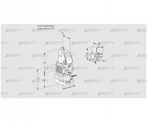 VAG1-/15R/NWBE (88015775) Газовый клапан с регулятором соотношения Kromschroder