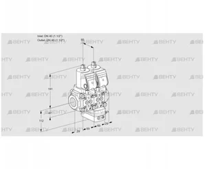 VCG2T40N/40N05NGAQSR/PPPP/PPPP (88105576) Клапан с регулятором соотношения Kromschroder