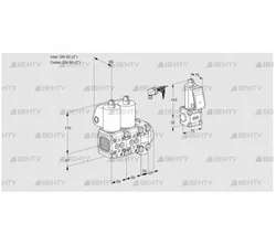 VCS2E50R/50R05FNNVWL/PPZS/PPPP (88100252) Сдвоенный газовый клапан Kromschroder