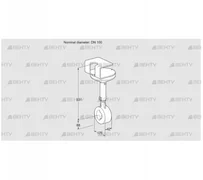 BVHR100W01A (88302704) Дроссельная заслонка Kromschroder