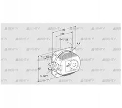 DL 40KT-1 (84444582) Датчик-реле давления воздуха Kromschroder