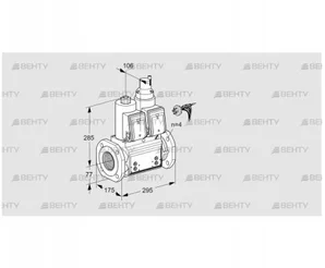 VCS665F05NLWRB/PPPP/PPPP (88205160) Сдвоенный газовый клапан Kromschroder