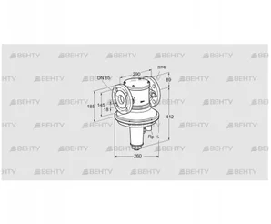 GIK 65F02-6L (85092221) Регулятор соотношения газ/воздух Kromschroder