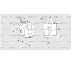 DG 150SG-5 (84447445) Датчик-реле давления газа Kromschroder