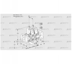 VCH2E40F/40F05NHEVWR3/PPPP/PPPP (88102586) Клапан с регулятором расхода Kromschroder