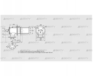 ZIC 165RB-200/235-(17)D (84246536) Газовая горелка Kromschroder