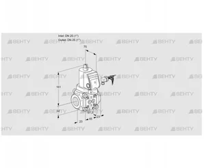 VAS125R/NWGR (88001464) Газовый клапан Kromschroder