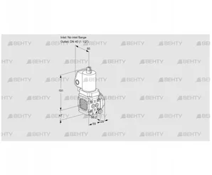 VAS2T-/40N/NQGL (88010182) Газовый клапан Kromschroder