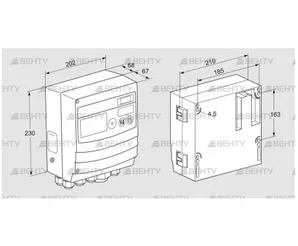 BCU465W2P2C0D0000K1E1-/LM400WF3O0E1- (88680014) Блок управления горением Kromschroder