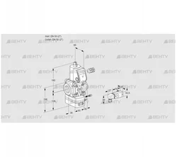 VAG350R/NWAE (88011129) Газовый клапан с регулятором соотношения Kromschroder