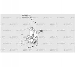 VAS240R/NW (88000358) Газовый клапан Kromschroder